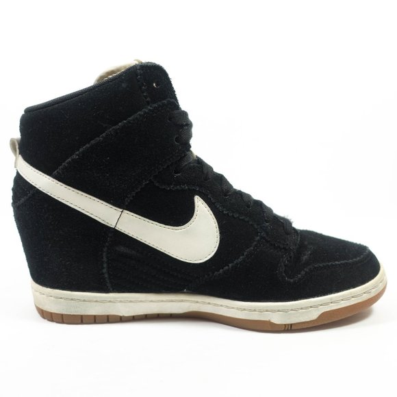 Nike Dunk Sky Hi Hidden Wedge Leather Sneakers - Women's Size 9 - Picture 2 of 9